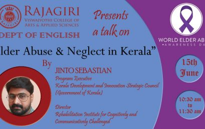 Live talk on “Elder Abuse & Neglect in Kerala”