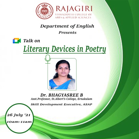 Live chat on “Literary Devices in Poetry”